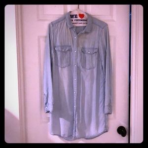 Denim shirt dress Size 6
